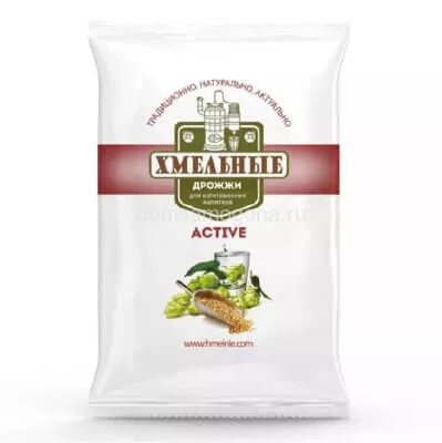 Спиртовые дрожжи «Хмельные Active», 100 г