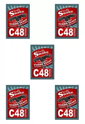 Спиртовые дрожжи Double Snake C48, 130гр, АКЦИЯ 5шт
