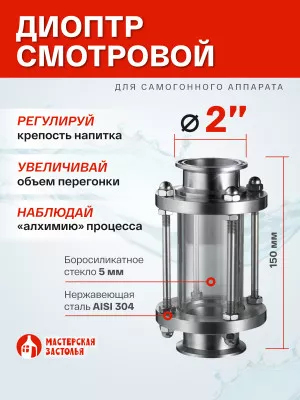 Диоптр под кламп 2 дюйма, 150мм Мастерская Застолья