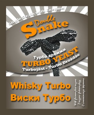 Спиртовые дрожжи Double Snake Turbo Whisky, 70 грамм